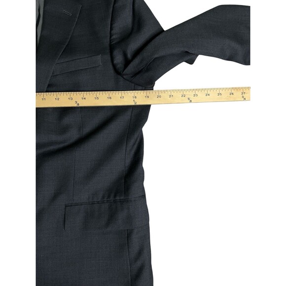 JOS A BANK 1905 Blazer Mens 38R Sport Coat Solid Gray Wool Suit Jacket Slim Fit - Picture 9 of 13